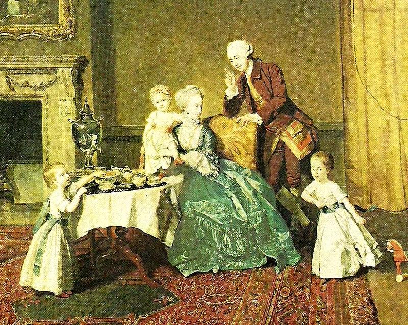Johann Zoffany lord willoughby and his family. c.